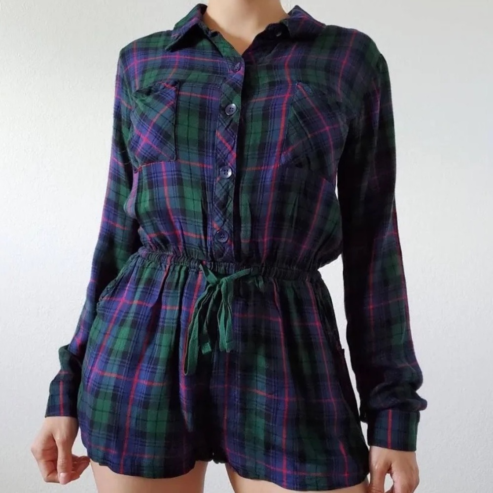Forever 21 | Plaid Pajama Lounge Romper